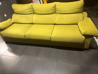 Sofá cama 3 plazas verde