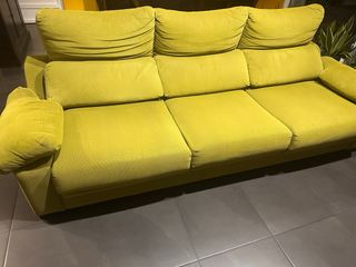 Sofá cama 3 plazas verde