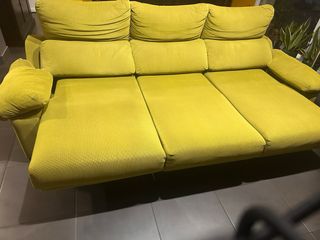 Sofá cama 3 plazas verde