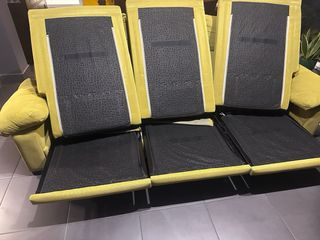 Sofá cama 3 plazas verde