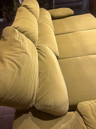 Sofá cama 3 plazas verde