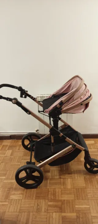 Carrito Bebé Chipolino TRÍO Rosa