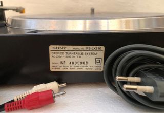 Tocadiscos Sony S-LX210 Negro/Plata