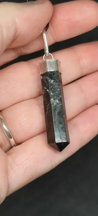 Colgante Turmalina Negra Mineral Natural
