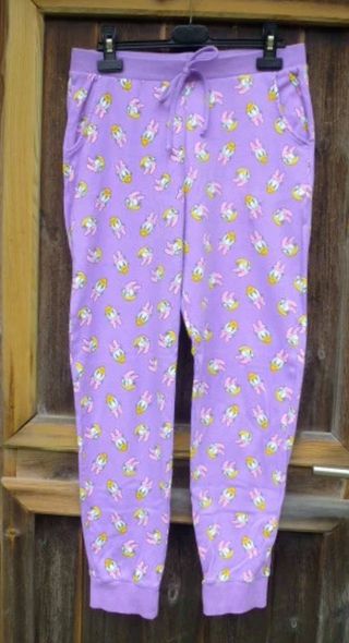 Pantalones pijama morados con estampado