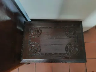 Mueble aparador vintage madera y mármol