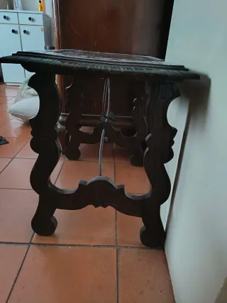 Mueble aparador vintage madera y mármol