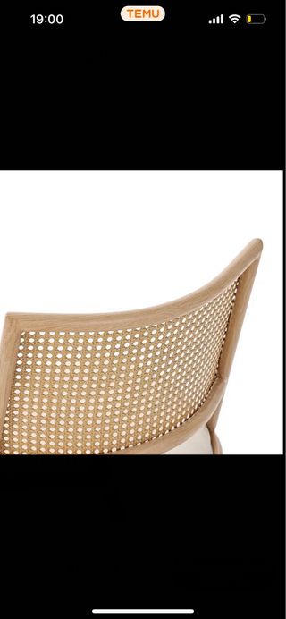 Pack 4 Sillas Comedor Ratán Beige