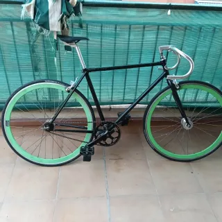 Bicicleta Fixie Ruedas Verdes