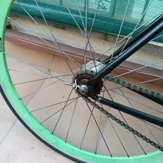 Bicicleta Fixie Ruedas Verdes