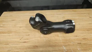 Potencia Bici Ajustable Altura y Angulo Negra