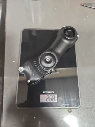 Potencia Bici Ajustable Altura y Angulo Negra