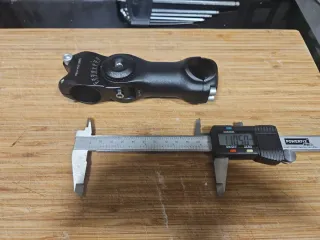 Potencia Bici Ajustable Altura y Angulo Negra