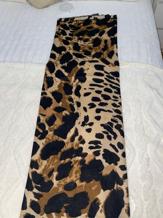 Bufanda Animal Print Beige y Marrón