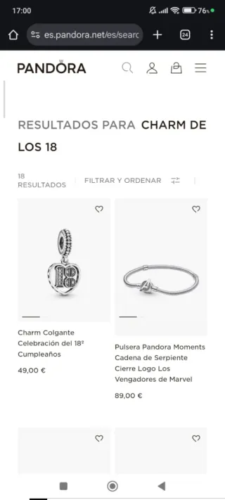 Pulsera Pandora Plata Original