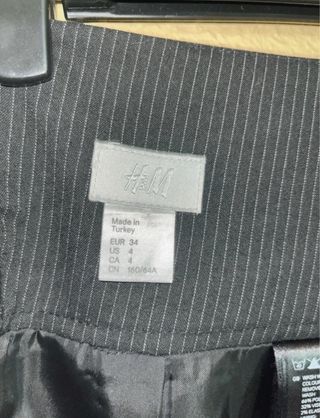 Falda H&M rayas elegante larga XS