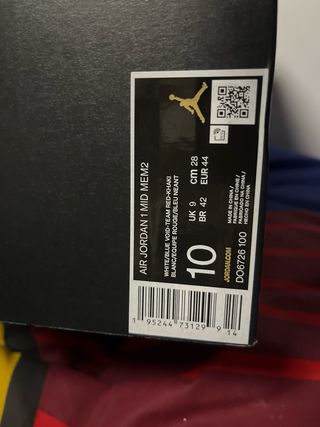 ORIGINALES Jordan 1 Mid Beige Azul Caja Talla 44