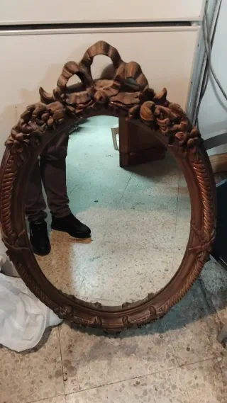 Espejo antiguo francés dorado