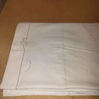 Sábana Algodón Vintage Bordada 170 por 2 metros