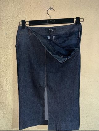 Falda vaquera Zara Talla S con abertura