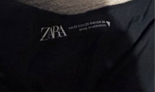 Vestido Largo Zara Negro Talla XS-S