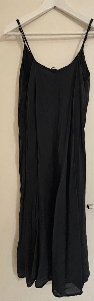Vestido Largo Zara Negro Talla XS-S