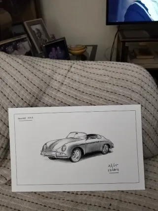 Litografía Porsche 356A