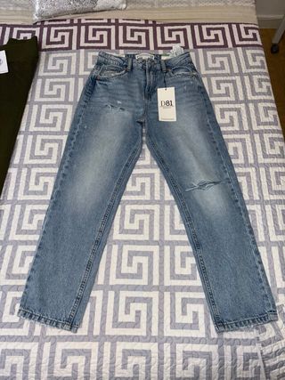 Pantalón vaquero Stradivarius azul