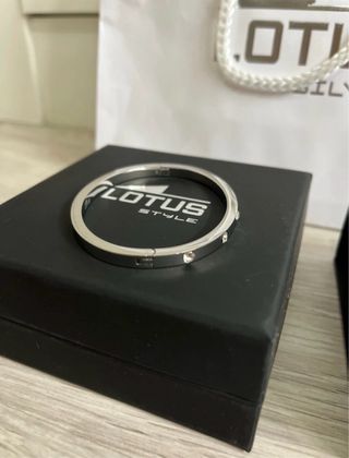 Pulsera Lotus Style Plata Brillantes