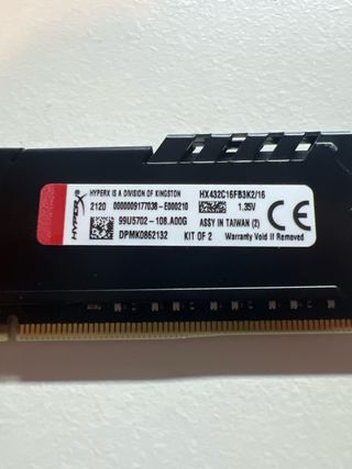 8GB DDR4 HyperX FURY RAM