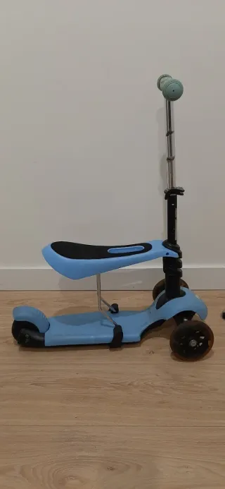 Patinete infantil 3 ruedas con asiento