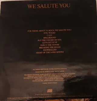 Vinilo AC/DC - For Those About to Rock