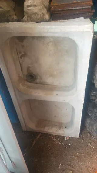 Fregadero pila de mármol doble