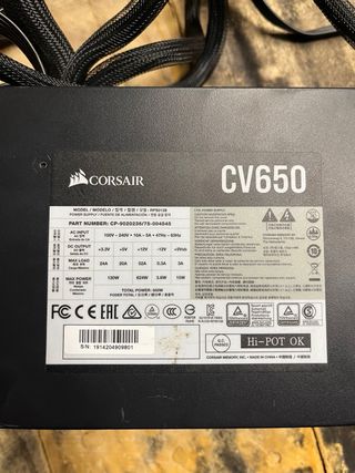 Fuente de Alimentación Corsair CV650 650W