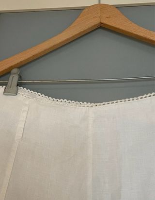 Falda Lino Blanca Midi