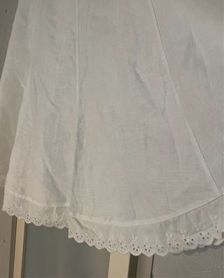 Falda Lino Blanca Midi