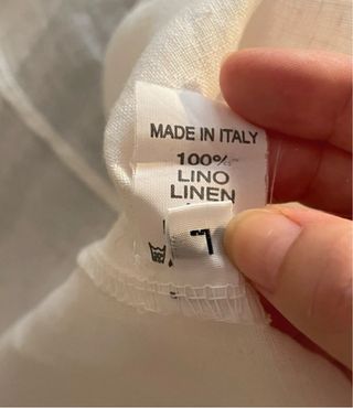 Falda Lino Blanca Midi