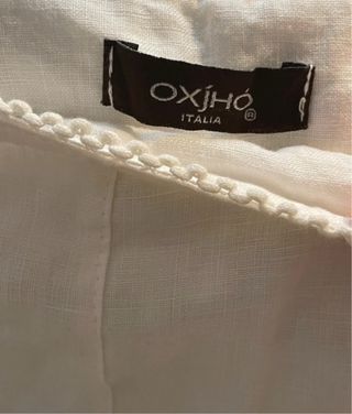 Falda Lino Blanca Midi