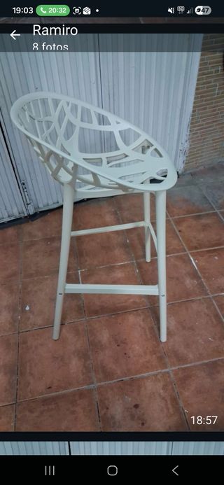 Sillas altas para interior  y exterior