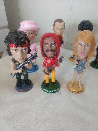 Set Statuette Personaggi Famosi Testa Oscillante