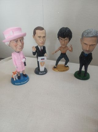 Set Statuette Personaggi Famosi Testa Oscillante