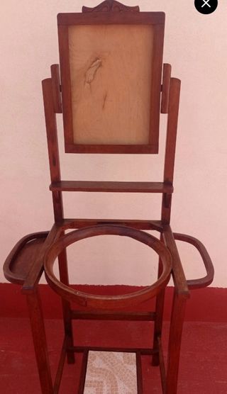 Mueble Palangana Madera y Cerámica