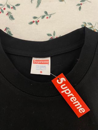 Camiseta Supreme Talla S Negra