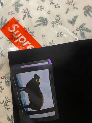 Camiseta Supreme Talla S Negra