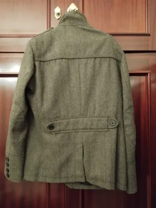 Abrigo H&M Hombre Verde Oliva