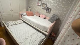 Cama juvenil con cajones y colchón