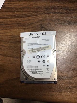 Disco Duro Seagate 250GB Momentus 5400.6