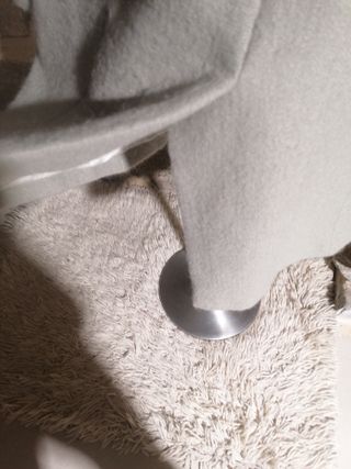 Abrigo lana y mohair topo