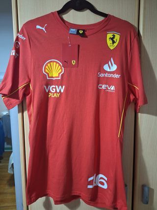 Camiseta Ferrari Leclerc Puma Talla M