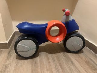 Moto correpasillos infantil azul y naranja